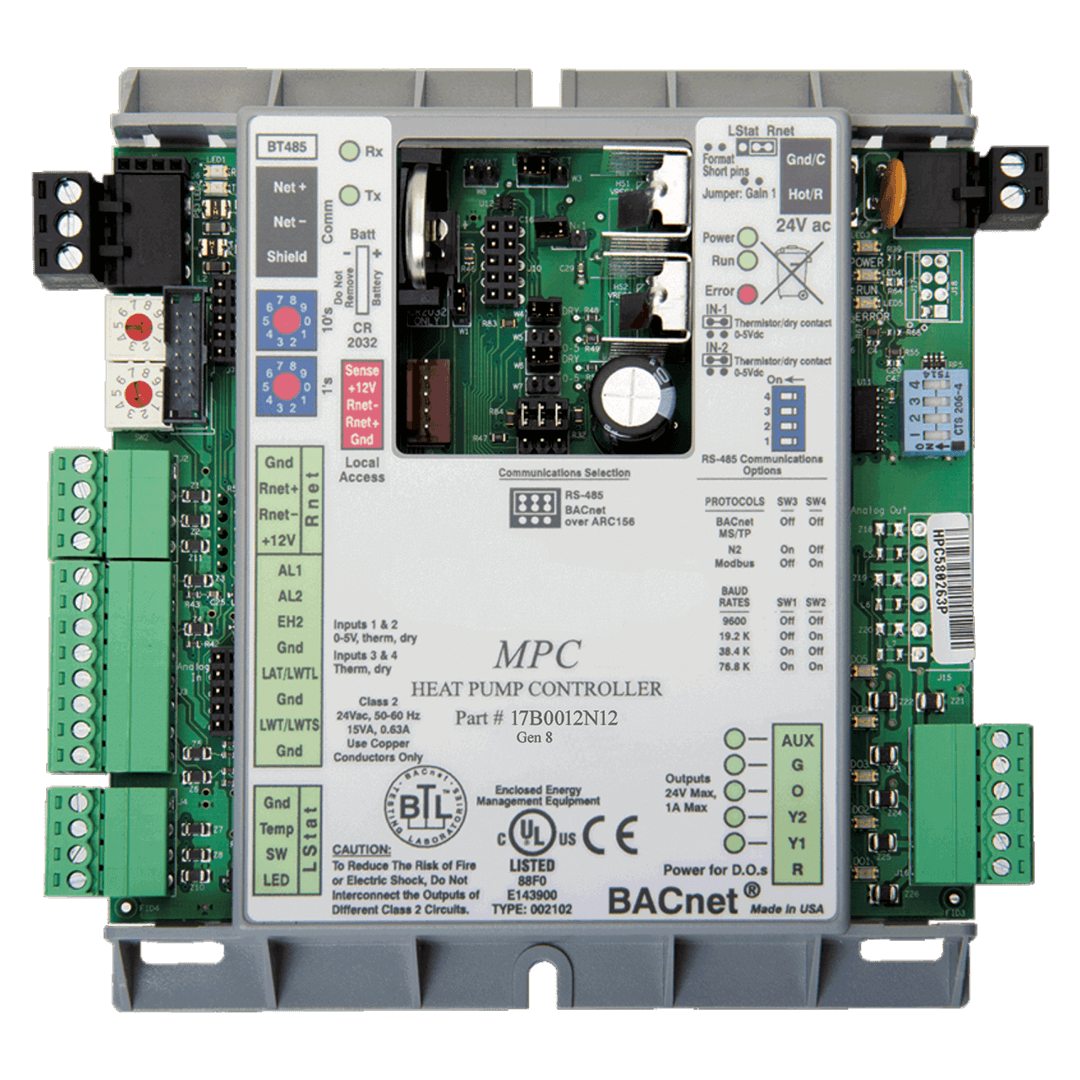 MPC Multi-Protocol DDC Unit Controls - shown - Front