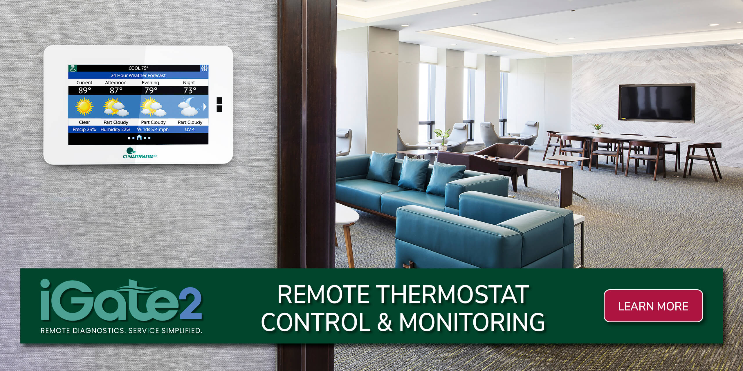 iGate Smart Thermostat for Water and Ground Source Heat Pumps